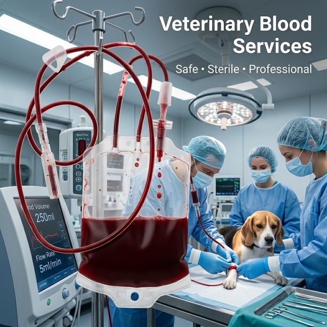 Veterinary Animal Blood Bags Available in 50ml to 500ml Sizes for Safe Blood Collection and Transfusion