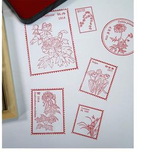 Produsen dapat disesuaikan definisi tinggi karet kayu cap mainan jurnal tanaman untuk anak-anak untuk dekorasi - Product Image 5