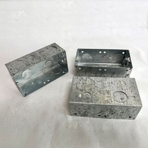 Bpjs JXH-2 Anh Tiêu Chuẩn Thép Mạ Kẽm Kim Loại Đôi Trở Lại Hộp Một Gang 35Mm Sâu <span class=keywords><strong>Flush</strong></span>-Gắn Quảng Trường Điện Ngã Ba - Product Image 1