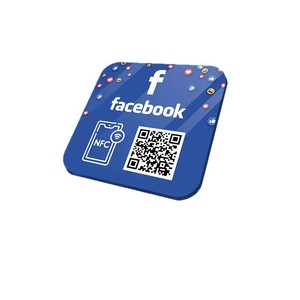 Autocollant NFC Kazhirun avec code QR pour la promotion sur les réseaux sociaux, carte de table - Product Image 1