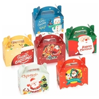 Boîte à emporter pliable en kraft conçue sur mesure, mignon emballage alimentaire en papier, poulet frit de qualité pour enfants, joyeux repas, stockage de gâteaux