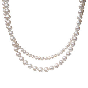 Collier élégant en perles d'eau douce mélangées avec un design de boucle OT en forme d'étoile, collier pendentif élégant - Product Image 5