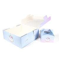 Emballage pour Boîtes, Logo de Marque, Recyclable, Biodégradable, Emballage pour Gâteaux, Donuts, Desserts, Sucreries, Fermeture Magnétique pour Emporter