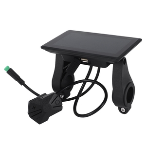 Hình Ảnh Mới V20 <span class=keywords><strong>Ebike</strong></span> H6C Đầy Màu Sắc <span class=keywords><strong>LCD</strong></span> Đồng Hồ Tốc Độ Hiển Thị Meter 24V-60V Với USB UART Cho Xe Đạp Điện (5pin) Với Switch & Mã - Product Image 2
