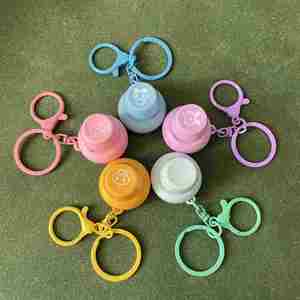 Mini porte-clés cube avec boutons ronds à pression, jouet anti-stress, porte-clés lumineux personnalisable pour promotion - Product Image 3