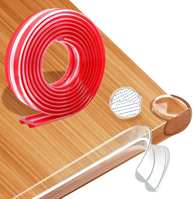 Manufacturer Wholesale 2026 Extra Clear W-Shape Baby Safety Edge Strip 2M Soft PVC Furniture Table Guard