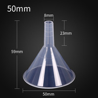 Yüksek kalite fabrika satış ucuz fiyat büyük veya mini plastik huni dağıtıcı pp plastik huniler 30MM ~ 150MM