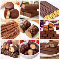 Machine à enrober les petits biscuits, les gâteaux et les barres chocolatées