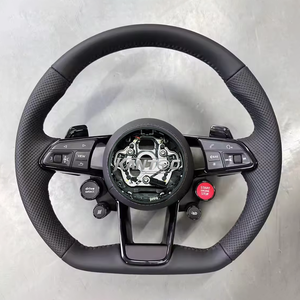 Volant en Alcantara noir complet compatible avec <span class=keywords><strong>Audi</strong></span> A3 A4 B9 A5 RS3 RS4 RS5 S3 S4 S5 S6 S7 A1 A7 A8 B9 B8.5 B8 A6 R8 <span class=keywords><strong>TT</strong></span> RS6 Q5 - Product Image 5