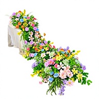 Centre de table en marguerites artificielles en soie - Nouveau style chinois pour les mariages, banquets d'anniversaire et propositions d'hôtels