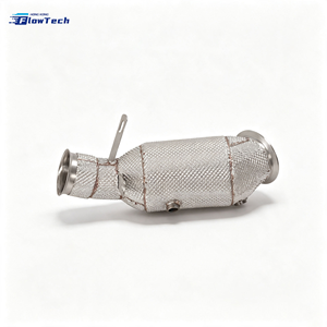 ชุดท่อลงสแตนเลส 304 แบบไหลสูง สำหรับ BMW F87 M2 F10 535i F22 M235i N55 3.0T – ท่อไอเสียสมรรถนะสูงพร้อมแผ่นกันความร้อน - Product Image 3