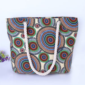 Logo personnalisé <span class=keywords><strong>sac</strong></span> de courses nouveau produit explosif vente directe d'usine dames toile épaule loisirs voyage <span class=keywords><strong>sac</strong></span> plage <span class=keywords><strong>sac</strong></span> fourre-tout Z - Product Image 4