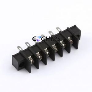 MX25HM-7.62-06P-BK01-Cu-S-A Barrier <b>Terminal</b> <b>Block</b> Through hole Component (THT),P=7.62mm <b>Connector</b> Two Sides 7.62mm 1x6P 6P - Product Image 1