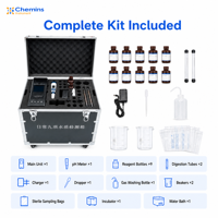 Kit de test de la qualité de l'eau : Turbidité, couleur, chlore résiduel, fluorure, désinfectant – Ensemble d'analyse pour laboratoire, terrain et eau potable