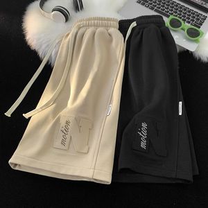 Pantaloncini all'ingrosso in maglia taglie forti in poliestere in bianco pantaloncini da basket da <span class=keywords><strong>uomo</strong></span> 100% <span class=keywords><strong>pantaloni</strong></span> <span class=keywords><strong>corti</strong></span> in poliestere Casual <span class=keywords><strong>con</strong></span> tasca - Product Image 4