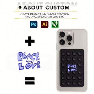 Soporte Adhesivo Personalizado al por Mayor con Logotipo, Accesorio de Agarre para Teléfono Celular, Soporte de Silicona con Succión para Teléfono Móvil - Product Image 2
