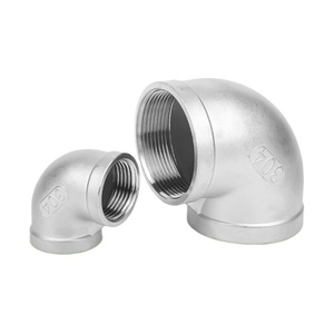 Coude de plomberie industrielle, raccord femelle à 90 degrés en acier inoxydable - Product Image 6