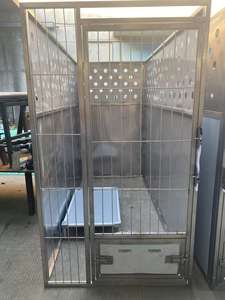 Özelleştirilmiş kapalı/açık paslanmaz çelik köpek kulübesi yatılı Kennels Pet kafesleri ev çiftlik hayvancılık kullanımı için - Product Image 5