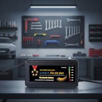 Chargeur de vélo électrique Gzrapid 60V40AH avec affichage LED, multi-protection, arrêt automatique, pour batterie au plomb-acide et recharge de voiture