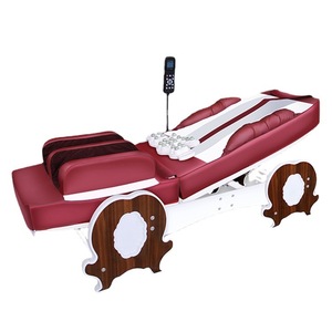 Lit de massage électrique 3D avec chauffage en jade, pliable, avec télécommande, pour la relaxation et la thérapie - Product Image 1