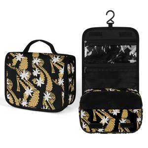 Stampa su richiesta Logo personalizzato in poliestere borsa cosmetica per il trucco borse da donna appese all'ingrosso borse da viaggio - Product Image 4