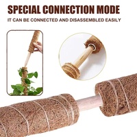 Poteaux de soutien flexibles en fibre de coco et fil d'aluminium pour plantes grimpantes – Fournitures de jardin en gros