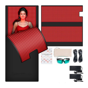 Tapis de luminothérapie rouge en cuir de qualité supérieure OEM ODM pour le bien-être quotidien du corps entier, 660nm 850nm, couverture de luminothérapie rouge - Product Image 1