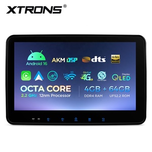 Reproductor Multimedia para Auto XTRONS Android de 10.1 Pulgadas, Doble DIN, Octa-Core, 4GB+64GB, 4G, Navegación GPS, Compatible con Cámara AHD - Product Image 2