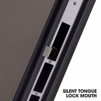 Puerta de Entrada Pivotante de Seguridad Interior/Exterior de Aluminio Moderno con Protección Contra Incendios de 3 Horas para Apartamentos, Casas y Pasillos