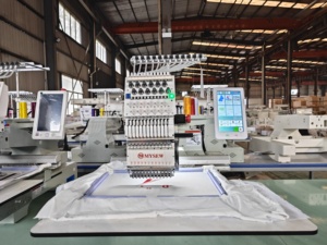 Mysew Mjs1201 Tự Động Nhỏ Quần Áo May Mặc Mũ Vi Tính Đầu Duy Nhất 12 Kim Máy Tính Công Nghiệp Thêu Máy - Product Image 2