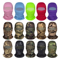 Pasamontañas de Camuflaje, Protección Solar, Transpirable, Máscara Facial Completa, Gorra Interior para Casco de Bicicleta/Motocicleta, para Hombres y Mujeres, Máscara de Ciclismo