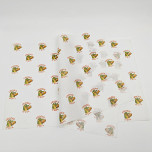 Wholesale 40g Burger Deli Meat Wrapping Customized Printed Logo Food Grade <b>Greaseproof</b> Packaging <b>Paper</b> Virgin Wax Coated <b>Paper</b> - Product Image 1