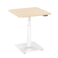 JIECANG Table de bar à café électrique minimaliste à pied unique en métal réglable en hauteur pour la cuisine