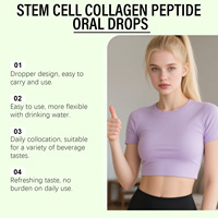 Gouttes buvables de collagène et peptides de cellules souches OEM pour l'élasticité de la peau et le soutien du contour du visage – Complément alimentaire en gouttes
