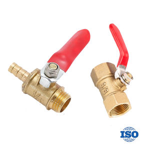 宝塔气动铜球阀，带红色手柄小阀门开关G1/8 G1/4 G3/8 G1/2 G1/4 G3/8通水管应用 - Product Image 3