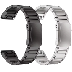 QuickFit 26mm 22mm banda para <span class=keywords><strong>Garmin</strong></span> Forerunner 965 955 Solar 945 LTE 935 correa para <span class=keywords><strong>Garmin</strong></span> Instinct 2X S70 <span class=keywords><strong>S62</strong></span> S60 aleación de titanio - Product Image 1