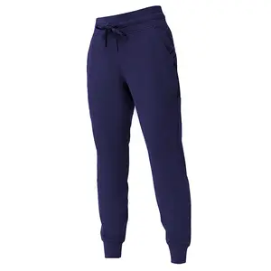 Nieuwe Lulu Yoga Kleding Klaar Voor Dames Sport Casual Broek Trekken Touw Elastische Hoge Taille Training Bundel Voet Lulu Joggingbroek