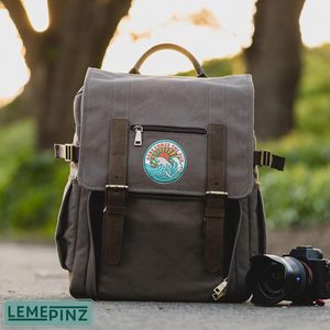 แผ่นปักลาย Here Comes The Sun ขนาด 3 นิ้ว รีดติดหรือเย็บติดได้ ลายคลื่น เหมาะสำหรับตกแต่งกระเป๋าเดินทาง ทำจากผ้าสักหลาดไม่ทอ - Product Image 2