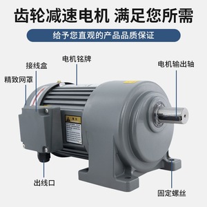 Moteurs à courant alternatif à vitesse variable Tianli Direct Supply 200-0,4 kW, convoyeur à copeaux, moteurs à engrenages, types horizontaux et verticaux, triphasés - Product Image 4