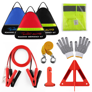 Kit de Emergencia para Auto, Juego de 7 Herramientas de Seguridad Vial de Nailon para Rescate Automotriz - Product Image 1