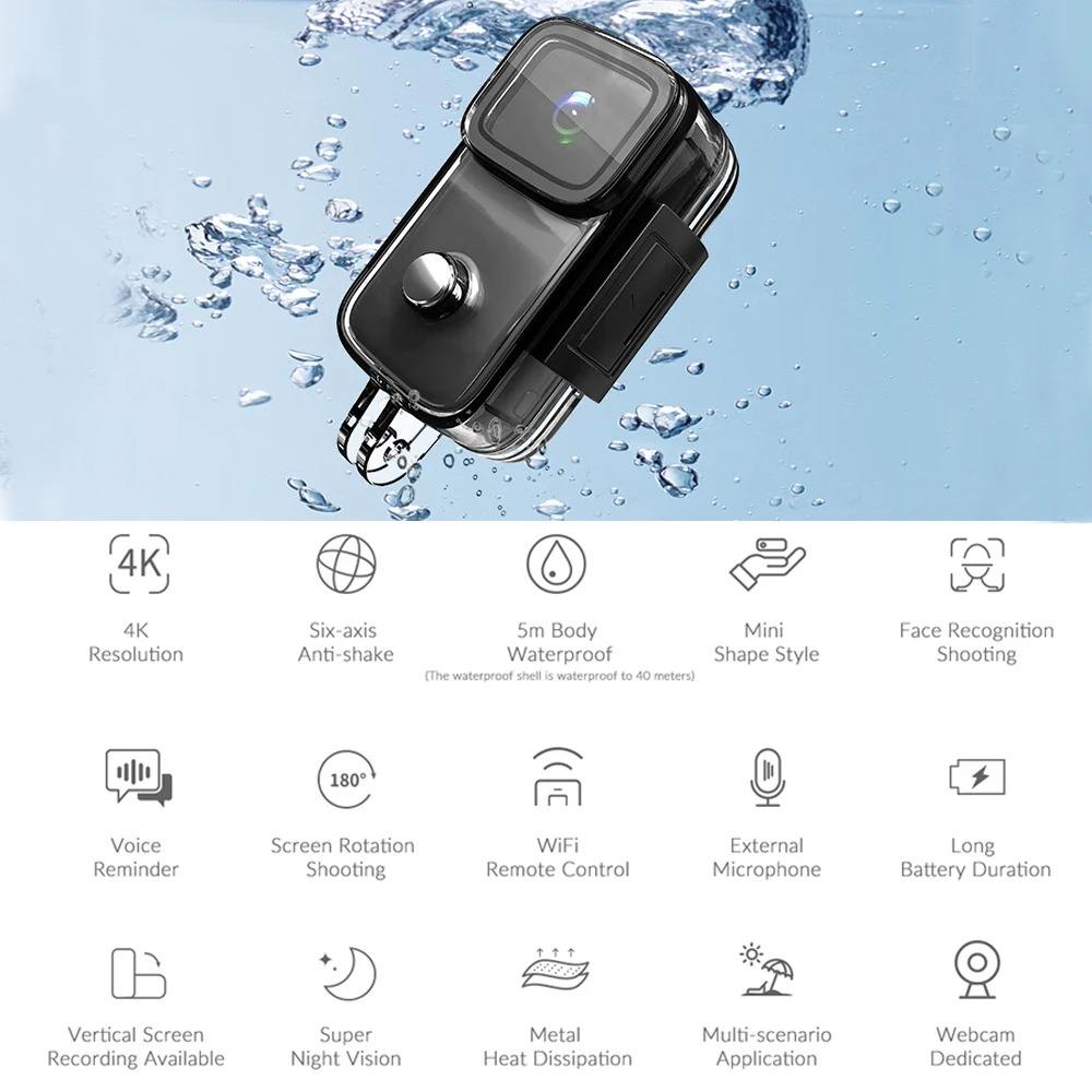 C200 Riding 4K Night Vision Outdoor High-definition Anti-shake Sports Action Camera