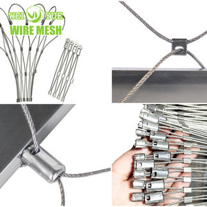 हस्तबुने स्टेनलेस स्टील तार रस्सी सीढ़ी रेलिंग बाड़ जाल जाल जाल - Product Image 1