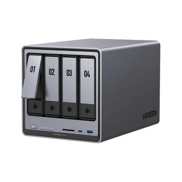 UGREEN NASync DXP4800 Pro 4-Bay Nas Intel I3-1315U 16GB DDR5 10G+2.5G LAN 136TB Storage UGOS Pro for Home/Office/SMB