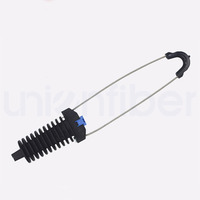Abrazadera de tensión PA300 para fibra óptica ADSS de 4-8 mm, abrazadera de anclaje tipo cuña de 300N para cable de bajada FTTH