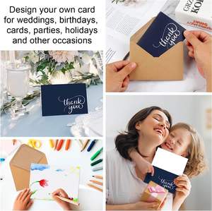 Ventes chaudes Enveloppes en papier kraft de haute qualité Autocollants de scellage Logo personnalisé 16x11cm Europe Affaires Shopping Merci Emballage cadeau - Product Image 5