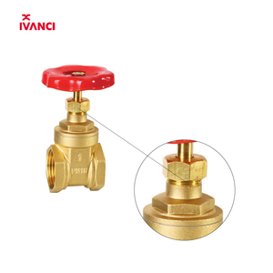 <strong>IVANCI</strong> IVC.01104 1/2''-4'' Female Thread Brass Non-Rising Stem Gate Valve with Steel Handwheel - Product Image 3
