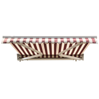 Auvent de terrasse motorisé rétractable avec éclairage LED, imperméable, protection solaire extérieure, système cassette complet, auvent anti-pluie, tailles personnalisables