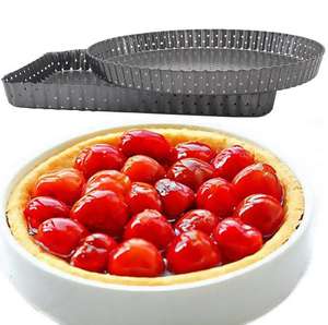 Moule à pizza en acier pour four avec trous Plaque de cuisson à pizza ronde antiadhésive Ustensiles de cuisson à pizza pour la cuisine à domicile - Product Image 3