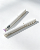 Boîte à stylos rigide écologique personnalisée avec estampage à chaud en couleur, doublure en éponge, fermeture magnétique, 1 paquet de 5 flacons, impression personnalisée, étiquette adhésive