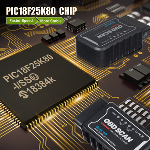 2025 OBD2 máy quét Mini <span class=keywords><strong>ELM327</strong></span> BT V1.5 cho Android <span class=keywords><strong>OBD</strong></span> <span class=keywords><strong>scan</strong></span> <span class=keywords><strong>ELM327</strong></span> V1.5 pic25k80 Đầu đọc mã Xe Máy quét tự động công cụ Chẩn đoán - Product Image 3